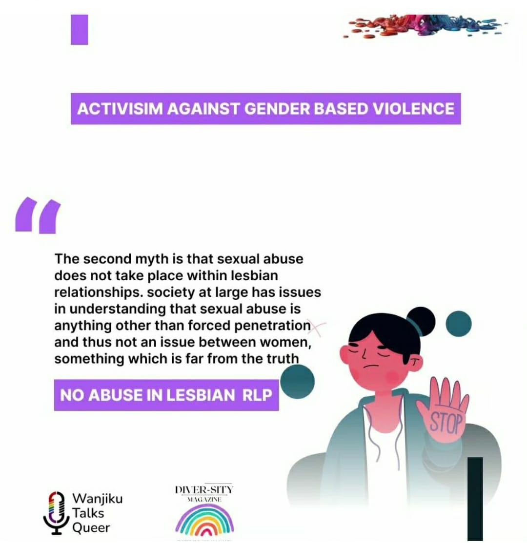 Digital campaign artwork about myths and misconceptions on intimate partner violence